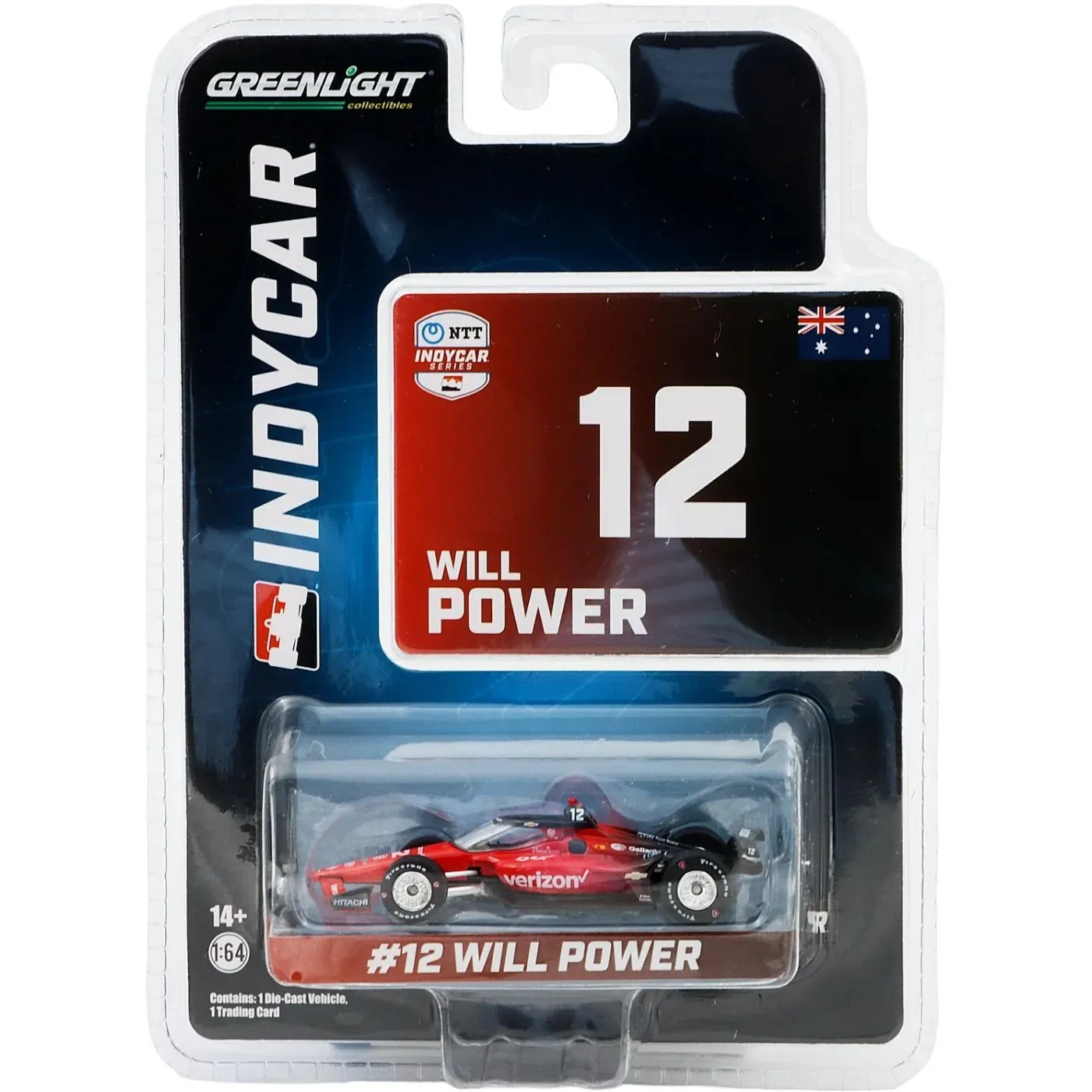 Indycar - Will Power #12 - GreenLight - 1:64