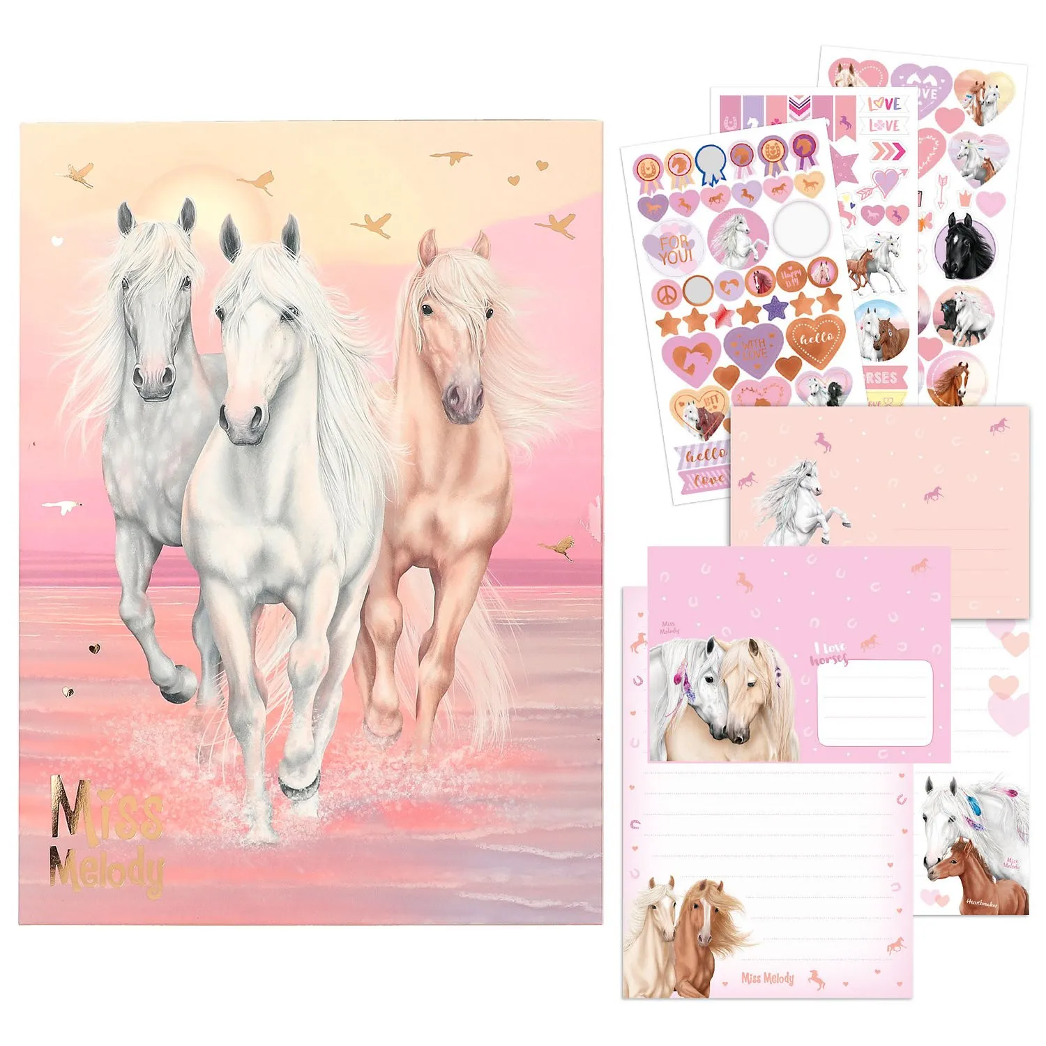 Miss Melody - Brevpapper i mapp