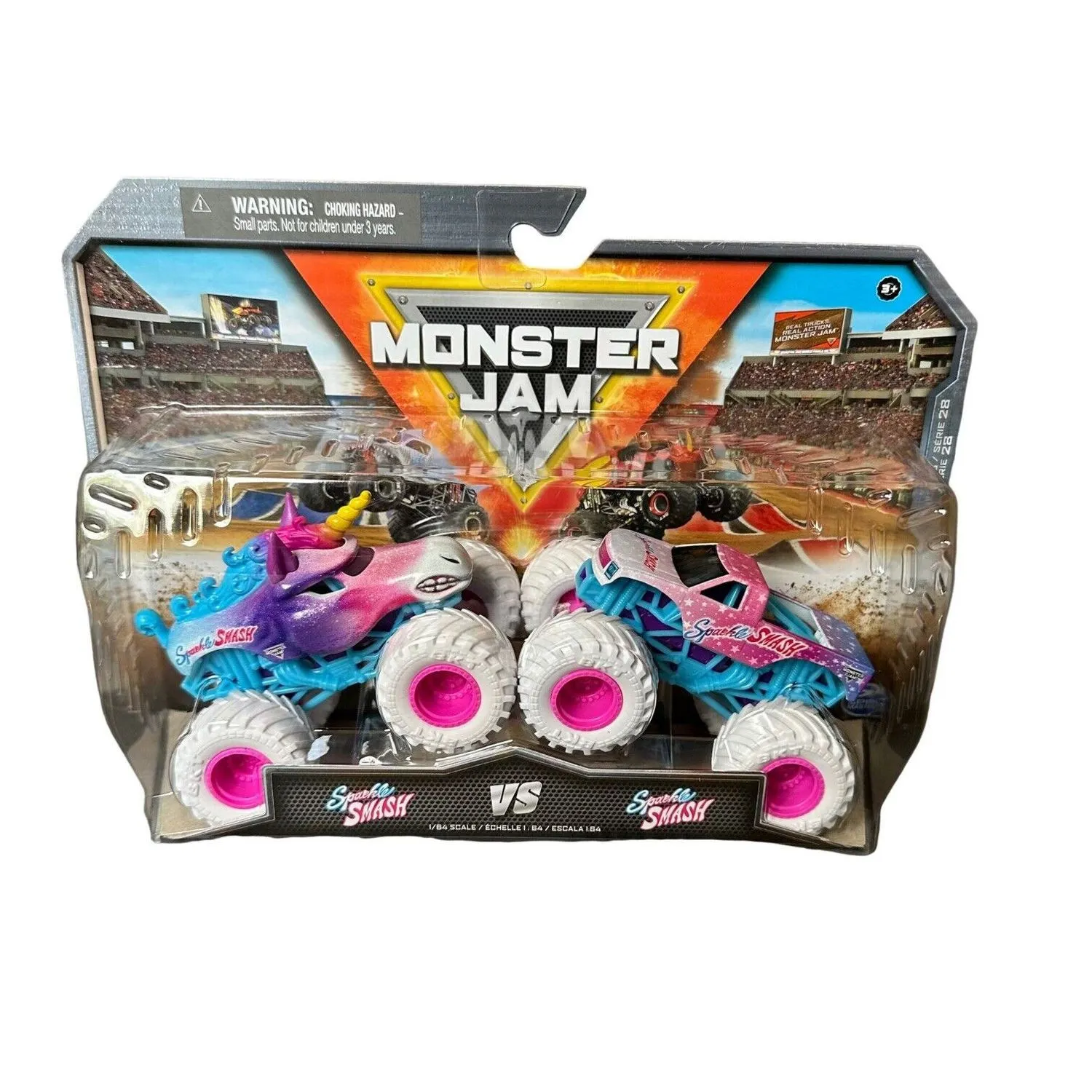 Monster Jam - 1:64 2-pack Sparkle Smash
