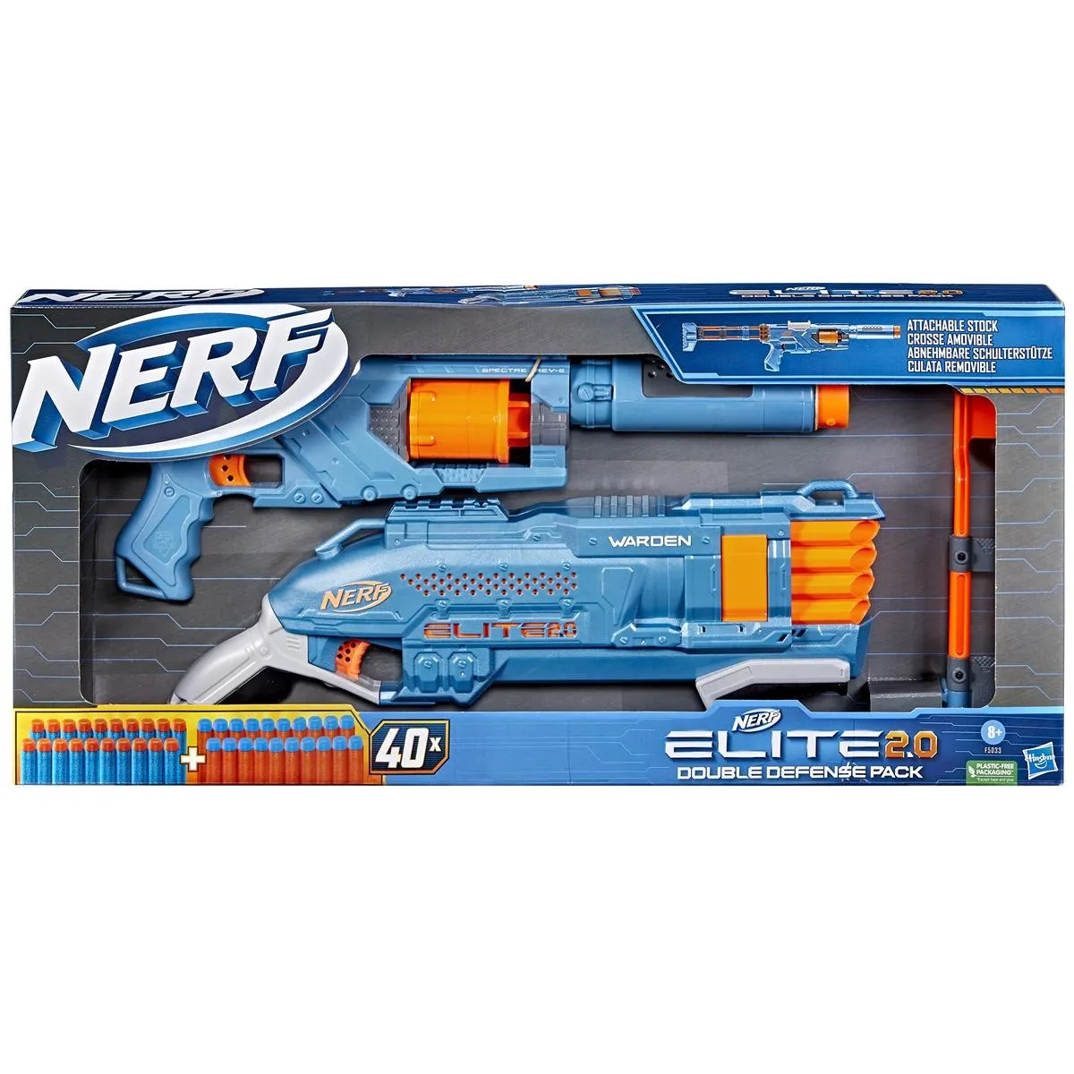 NERF - Elite 2.0 Double Defense Pack