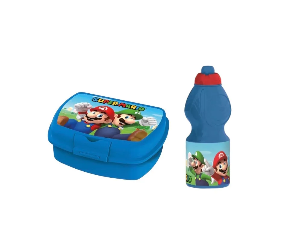 Super Mario - Matlåda & Vattenflaska