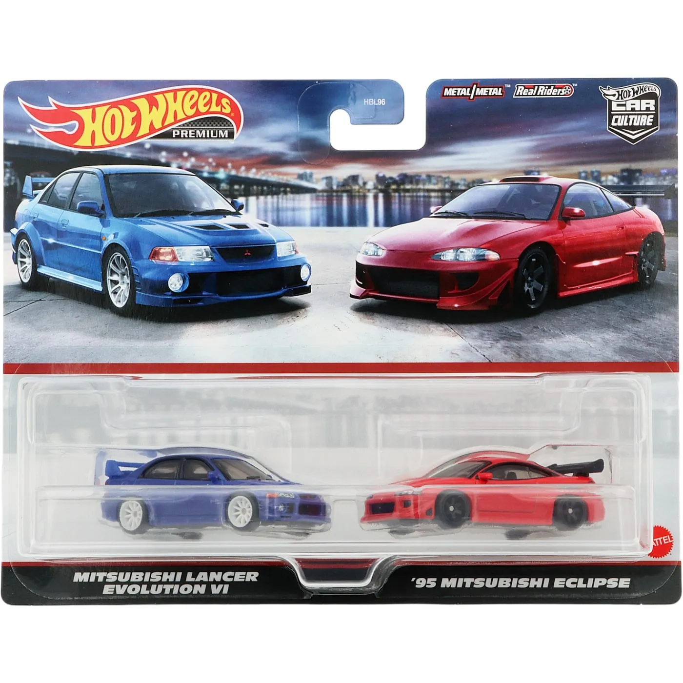 Hot Wheels - Mitsubishi Lancer Evo VI + '95 Eclipse - 2-pack