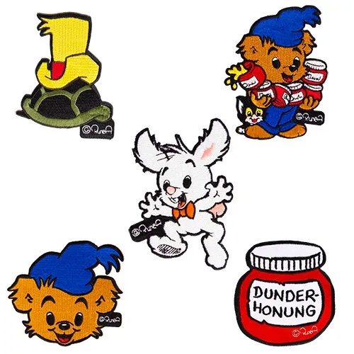 Bamse - Tygmärken 5-pack