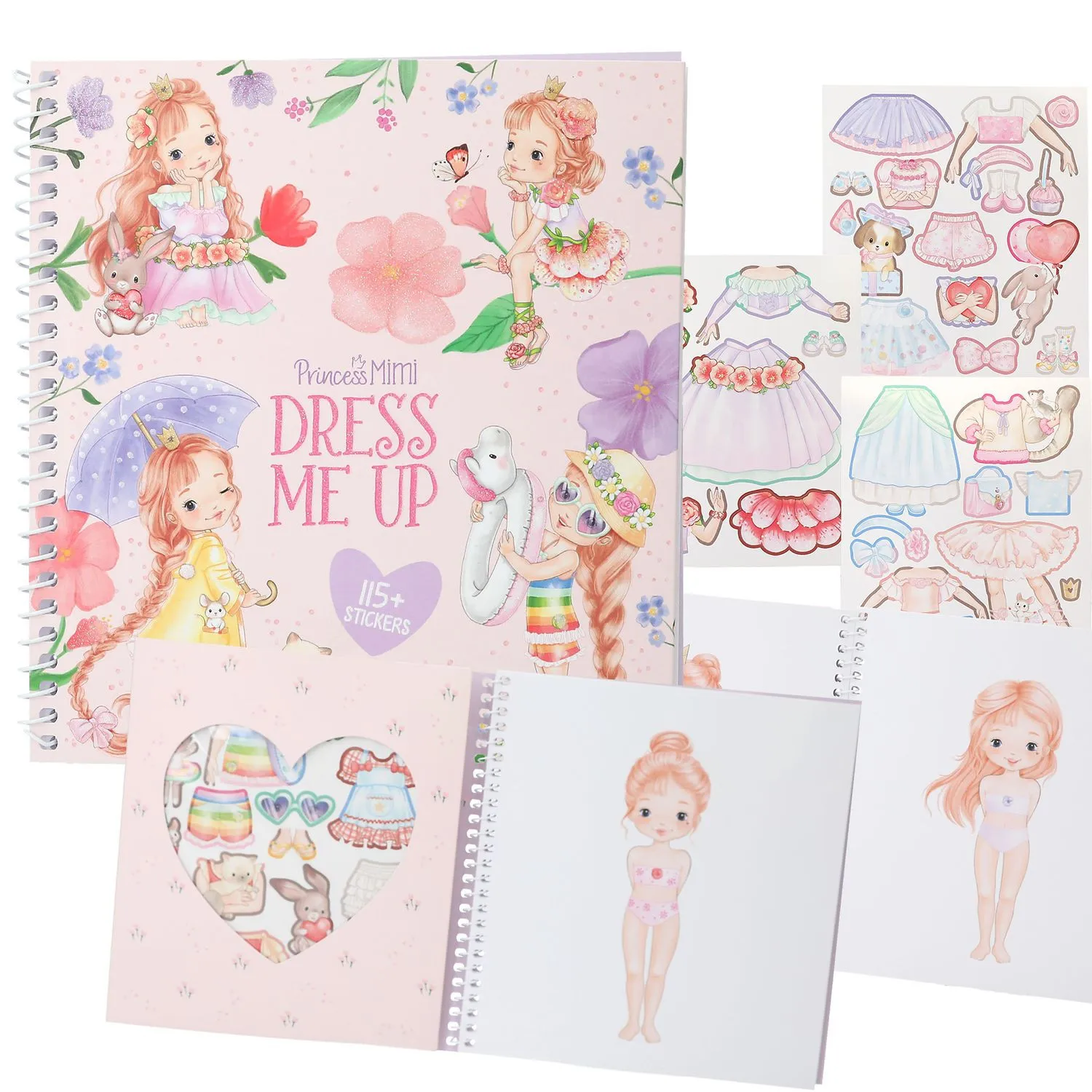 Princess - Dress Me Up Stickersbok