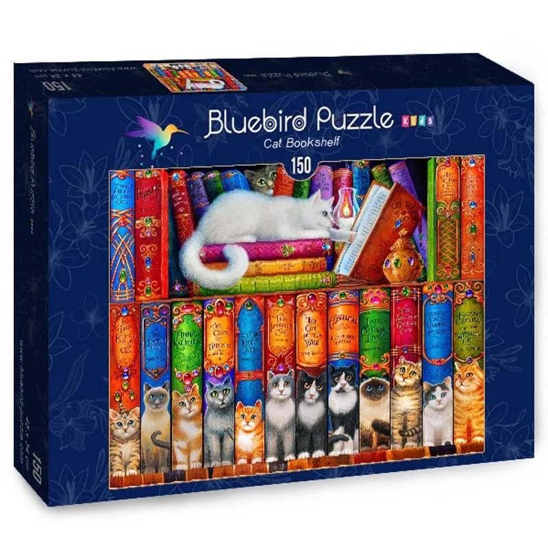 Kids Pussel - Kattbokhyllan