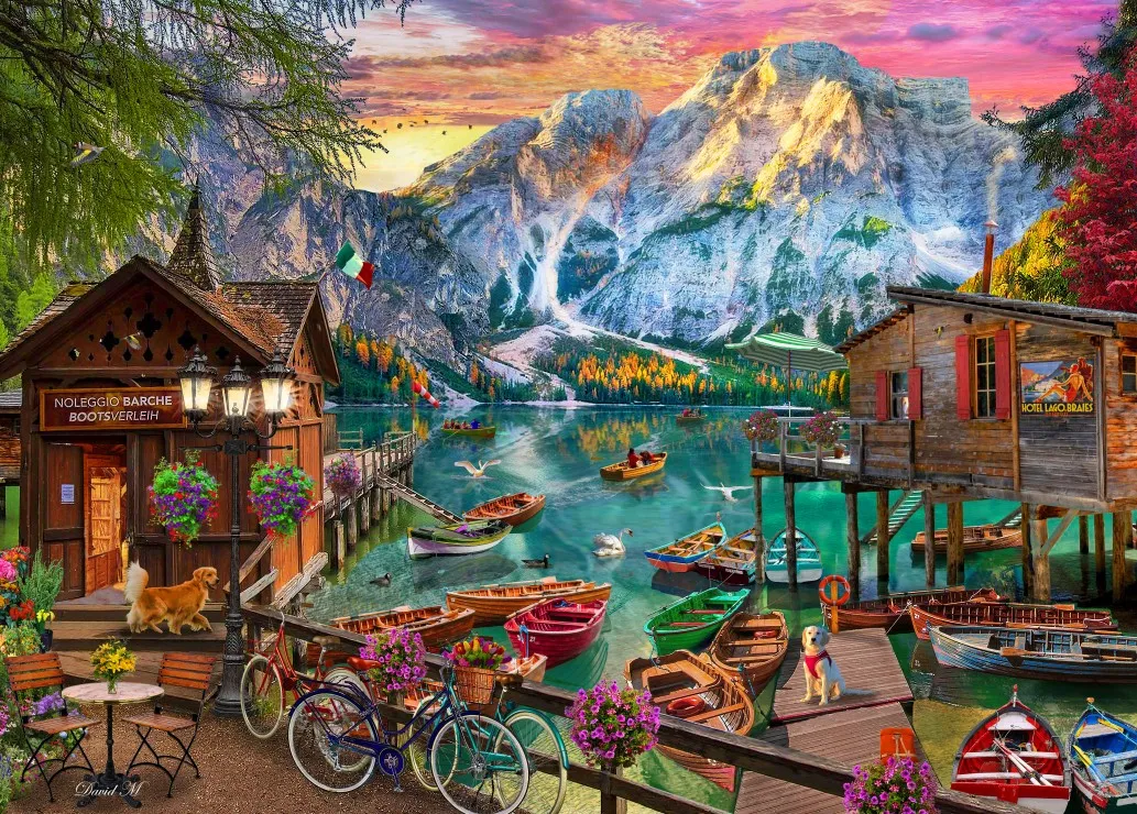 Pussel Lago Di Braies, Italy