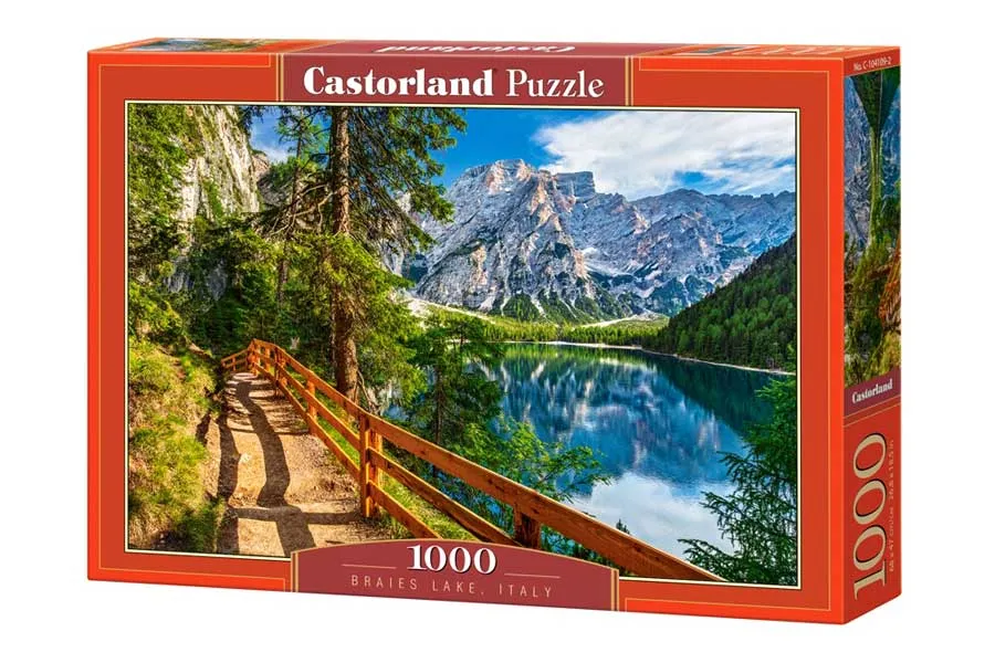 Pussel Lago di Braies sjön, Italien 1000 Bitar