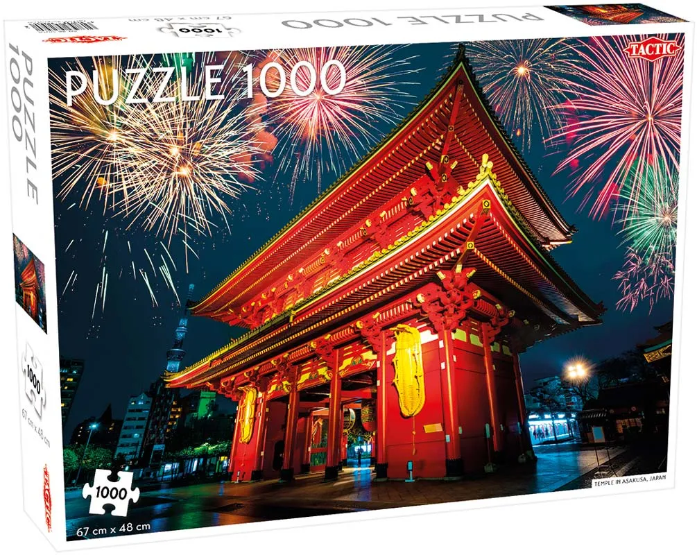 Pussel - Tempel i Asakusa, Japan 1000 bitar