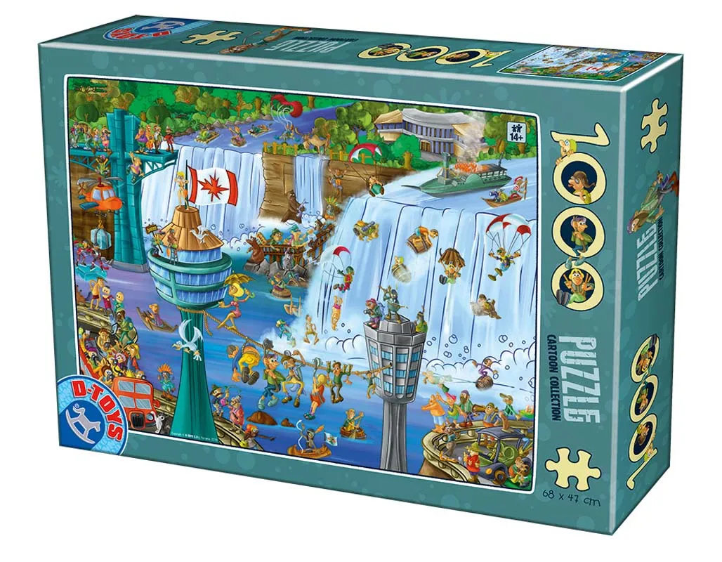 Pussel - Cartoon Collection Niagarafallen 1000 bitar