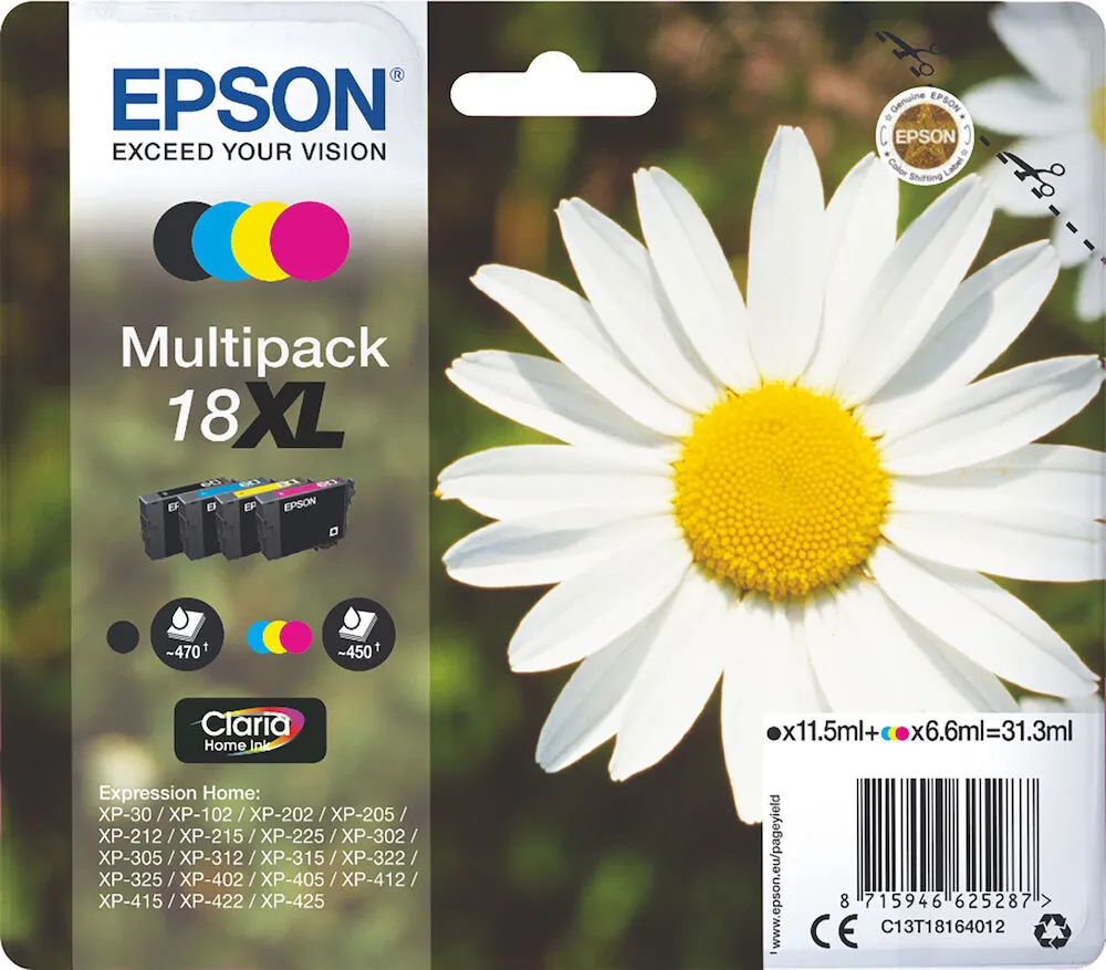 Epson Bläck 18XL CMYK