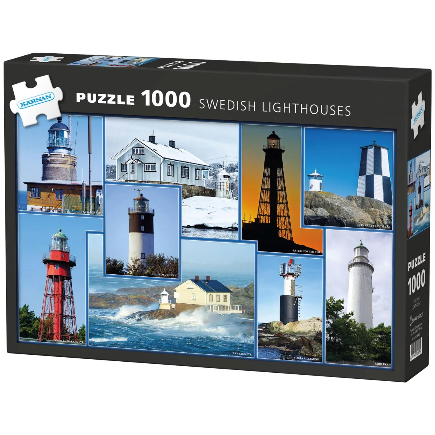 Pussel - Svenska Fyrtorn 1000 bitar