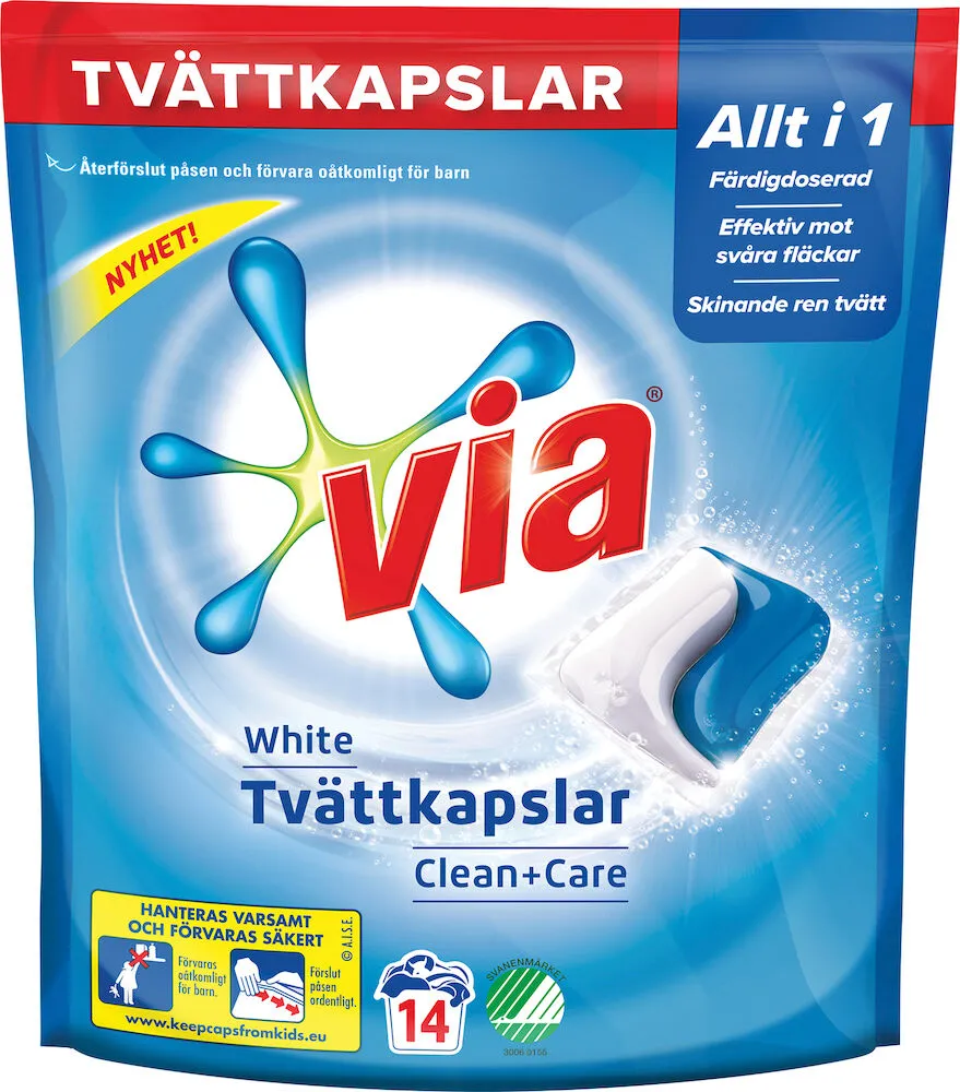 VIA Tvättmedel Tvättkapslar