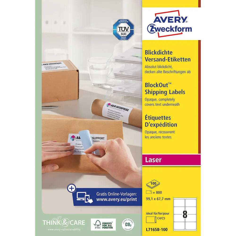 Avery Etikett