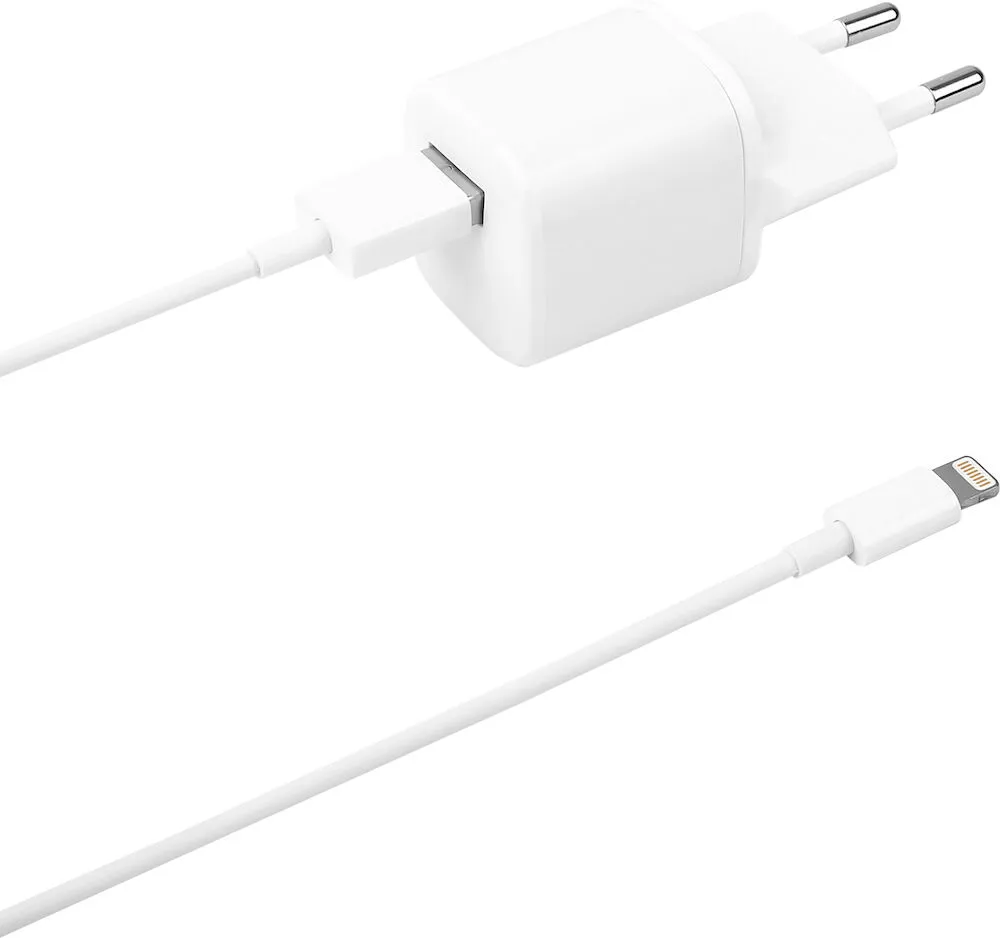 Deltaco Väggladdare USB-A - Lightning-kabel