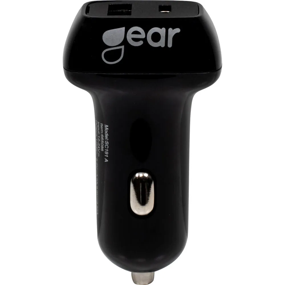 Gear - Laddare 12/24V USB-C och USB-A PD