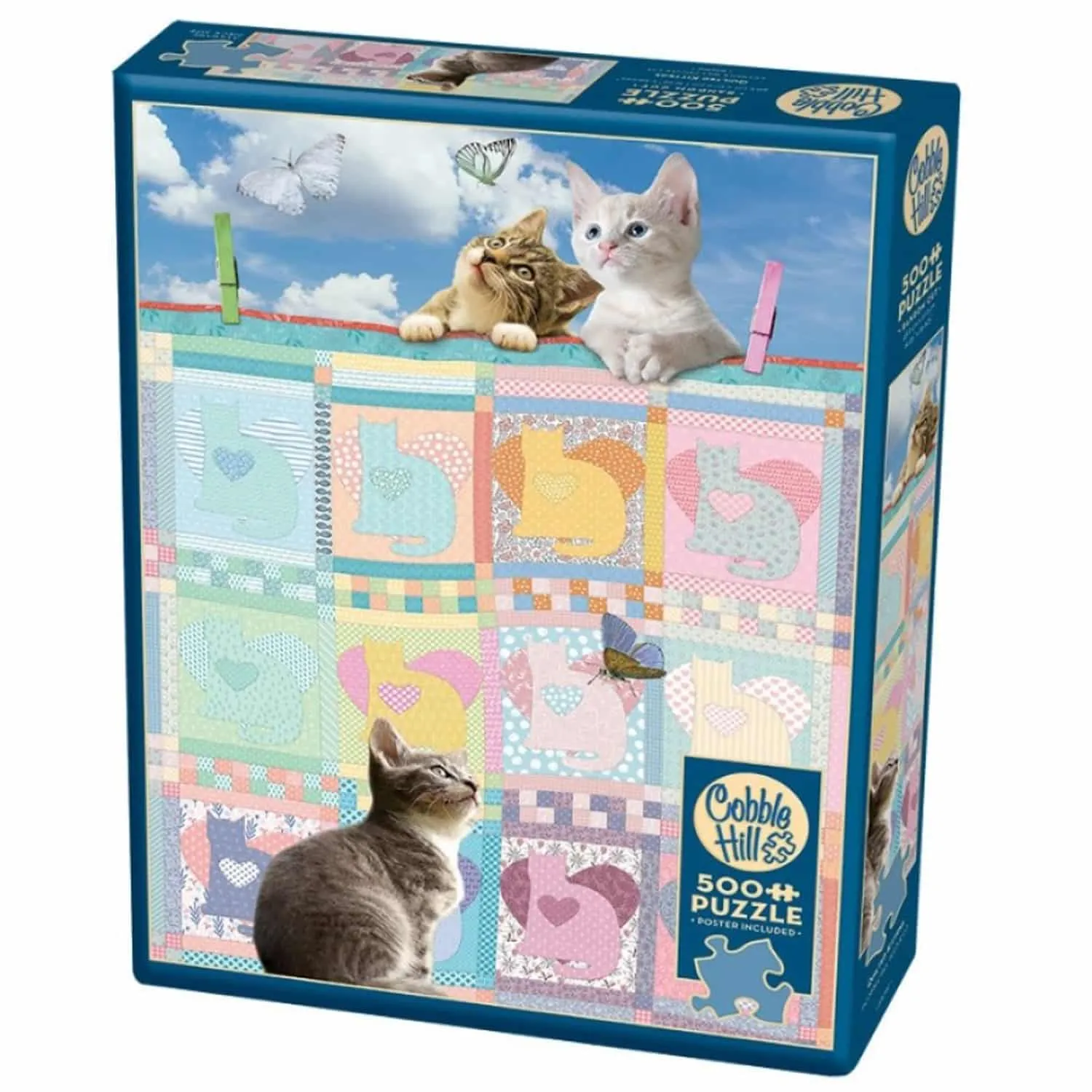 Pussel Quiltad filt katter