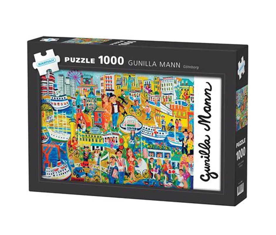 Pussel - Gunilla Mann Göteborg 1000 Bitar