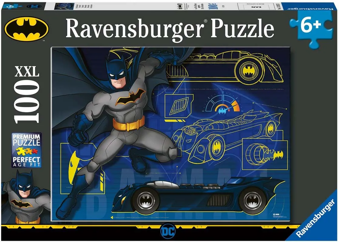 Pussel Batman & hans batmobile 100 bitar XXL