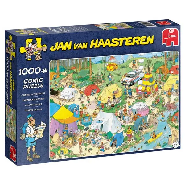 Pussel - Camping i skogen 1000 Bitar