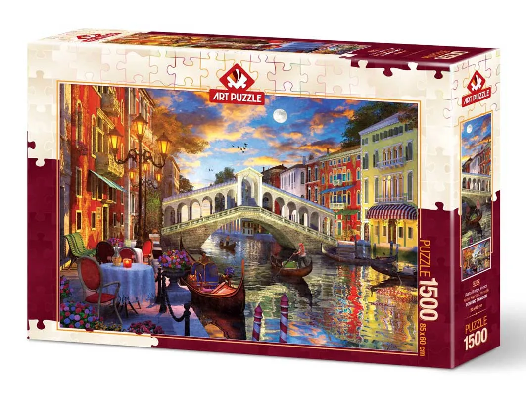 Pussel - Rialto Bron, Venedig 1500 bitar