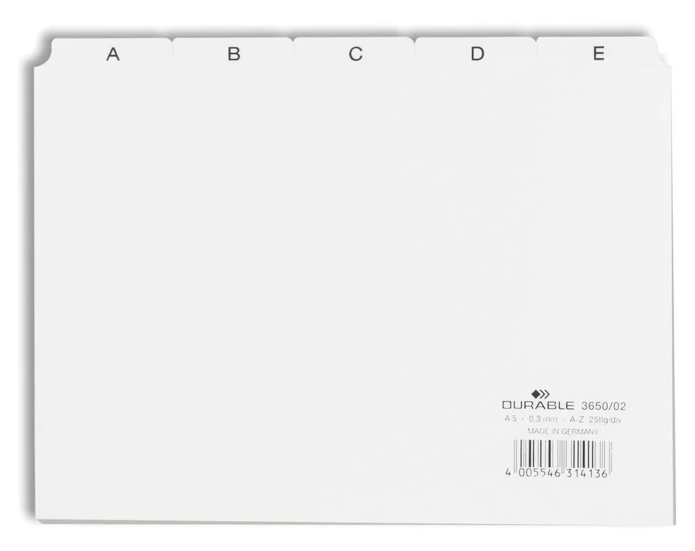 Durable Ledkort A5L