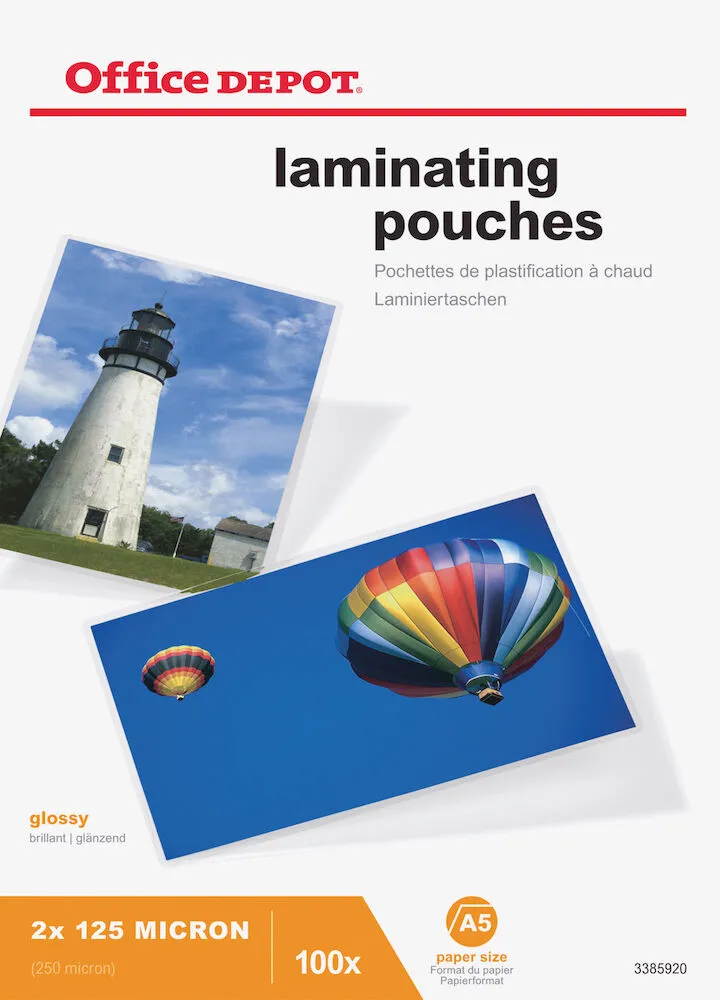 Office Depot - Lamineringsfickor A5