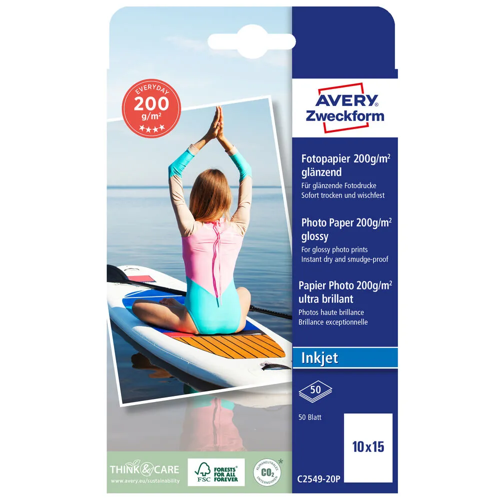 Avery Fotopapper Super Glossy 10x15cm
