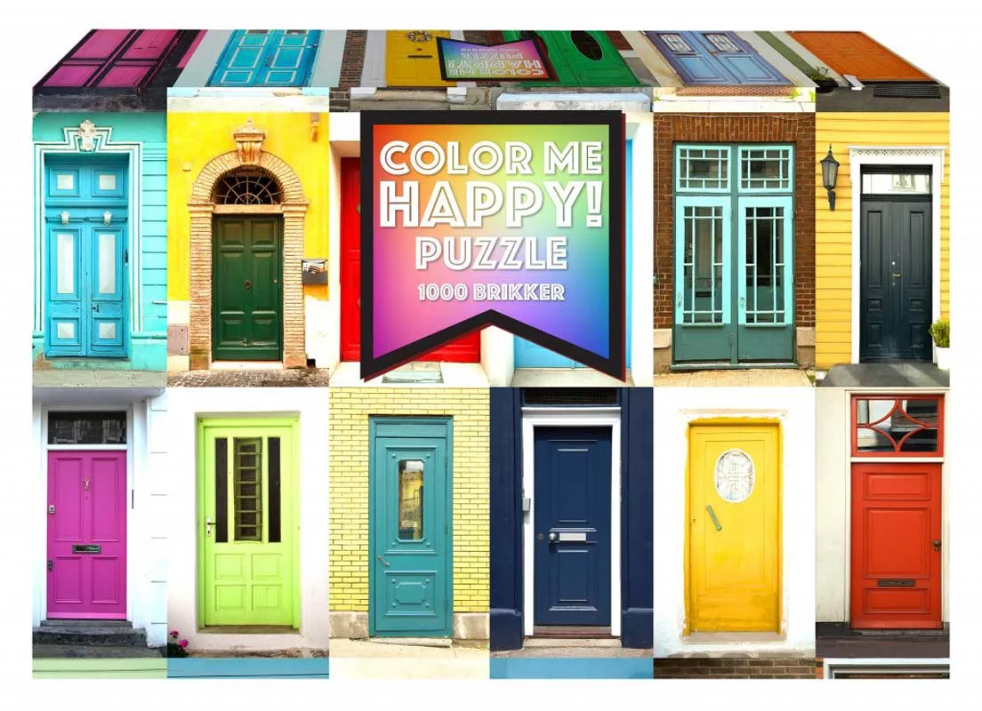 Pussel - Color Me Happy Dörrar 1000 bitar
