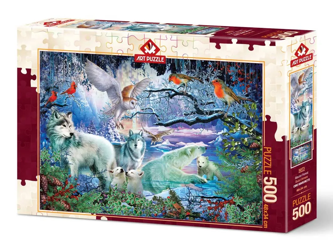 Pussel - Glaciär skog 500 bitar