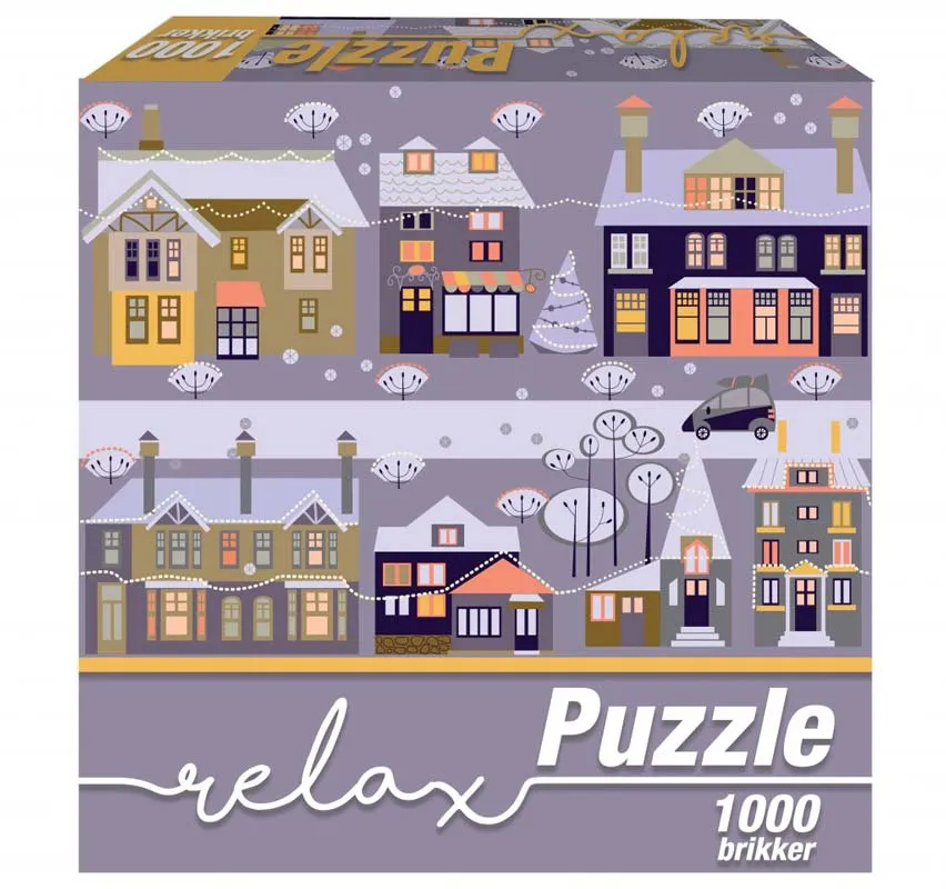 Relax Pussel - Vinterstad 1000 bitar